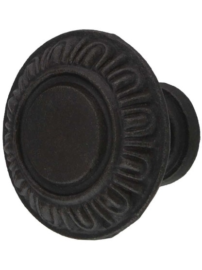 Egg and Dart Cast-Iron Cabinet Knob.